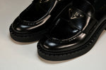 Prada Chocolate Patent Loafers 'Black'