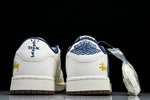 Travis Scott AJ1 Low x Stussy 'White Blue' (Custom)