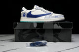 Travis Scott AJ1 Low x BAPE 'Blue Grey White' (Custom)