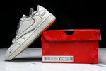 Travis Scott AJ1 Low x Supreme 'White Grey 3.0' (Custom)