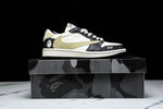 Travis Scott AJ1 Low x BAPE 'Beige Black White' (Custom)