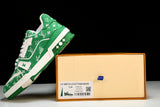 Louis Vuittоп Trainer Low 'Green Monogram Textile'