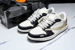 Travis Scott AJ1 Low x BAPE 'Beige Black White' (Custom)