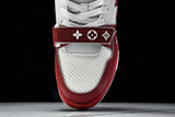 Louis Vuittоп Trainer Low Velcro Strap 'Perforated Red'