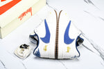 Travis Scott AJ1 Low x Stussy 'White Blue' (Custom)