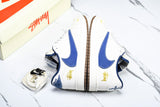 Travis Scott AJ1 Low x Stussy 'White Blue' (Custom)