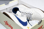 Travis Scott AJ1 Low x Stussy 'White Blue' (Custom)