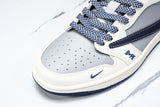 Travis Scott AJ1 Low x BAPE 'Grey Navy' (Custom)