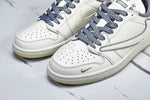 Travis Scott AJ1 Low x Supreme 'White Grey 3.0' (Custom)