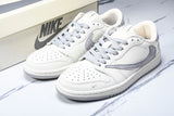 Travis Scott AJ1 Low x BAPE 'White Grey 2.0' (Custom)