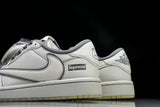 Travis Scott AJ1 Low x Supreme 'White Grey 3.0' (Custom)