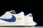 Travis Scott AJ1 Low x Stussy 'White Blue' (Custom)