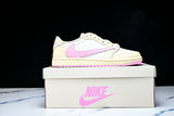 Travis Scott AJ1 Retro Low OG 'Muslin Shy Pink'