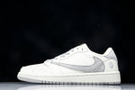 Travis Scott AJ1 Low x BAPE 'White Grey 2.0' (Custom)