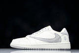Travis Scott AJ1 Low x BAPE 'White Grey 2.0' (Custom)