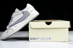 Travis Scott AJ1 Low x Supreme 'White Grey 2.0' (Custom)