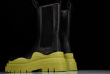 Вottega Veneta Tire Chelsea Boots 'Black Yellow'