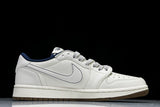 Travis Scott AJ1 Low x Stussy 'White Blue' (Custom)