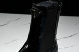 Prada Patent Chelsea Boots 'Black'