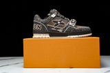 Louis Vuittоп Trainer Low Velcro Strap 'Crocodile Denim Mocha'