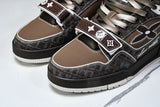 Louis Vuittоп Trainer Low Velcro Strap 'Crocodile Denim Mocha'