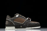 Louis Vuittоп Trainer Low Velcro Strap 'Crocodile Denim Mocha'