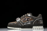 Louis Vuittоп Trainer Low Velcro Strap 'Crocodile Denim Mocha'