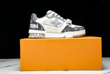 Louis Vuittоп Trainer Low Velcro Strap 'Monogram Denim Grey'