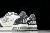 Louis Vuittоп Trainer Low Velcro Strap 'Monogram Denim Grey'