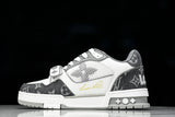 Louis Vuittоп Trainer Low Velcro Strap 'Monogram Denim Grey'