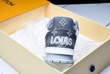 Louis Vuittоп Trainer Low Velcro Strap 'Monogram Denim Grey'