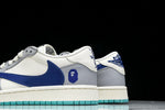 Travis Scott AJ1 Low x BAPE 'Blue Grey White' (Custom)