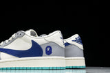 Travis Scott AJ1 Low x BAPE 'Blue Grey White' (Custom)