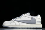 Travis Scott AJ1 Low x Supreme 'White Grey 2.0' (Custom)
