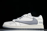 Travis Scott AJ1 Low x Supreme 'White Grey 2.0' (Custom)