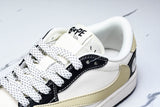 Travis Scott AJ1 Low x BAPE 'Beige Black White' (Custom)