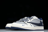 Travis Scott AJ1 Low x BAPE 'Grey Navy' (Custom)