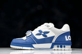 Louis Vuittоп Trainer Low Velcro Strap 'Perforated Blue'