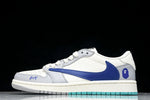Travis Scott AJ1 Low x BAPE 'Blue Grey White' (Custom)