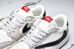 Travis Scott AJ1 Low x Stussy 'Black White Grey 2.0' (Custom)