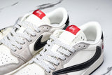 Travis Scott AJ1 Low x Stussy 'Black White Grey 2.0' (Custom)