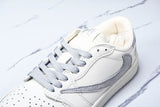 Travis Scott AJ1 Low x BAPE 'White Grey 2.0' (Custom)
