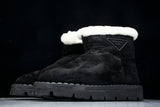 Prada Suede Booties 'Black'