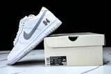 SB Dnk Low x Supreme 94 White Metallic Silver