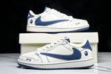 Travis Scott AJ1 Low x BAPE 'White Blue' (Custom)