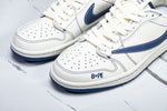 Travis Scott AJ1 Low x BAPE 'White Blue' (Custom)