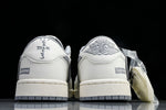 Travis Scott AJ1 Low x Supreme 'White Grey 2.0' (Custom)