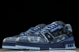 Louis Vuittоп Trainer Low 'Blue Denim Monogram Textile'