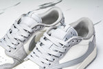 Travis Scott AJ1 Low x Stussy 'Grey White 2.0' (Custom)