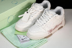 Off-White Out Of Office OOO Low Top "For Walking" - White Pink